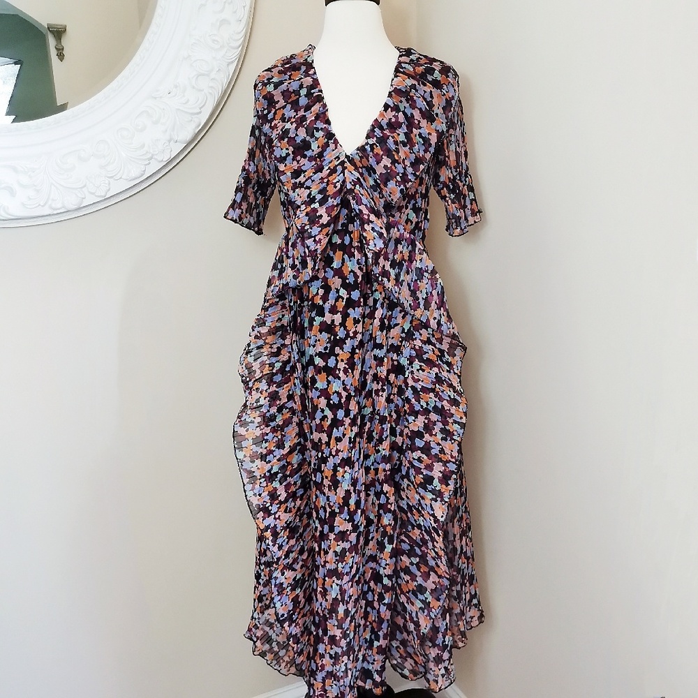 Floral Open Back Dresd